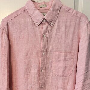 J. Crew Baird McNutt Irish Linen Shirt. Slim. L.